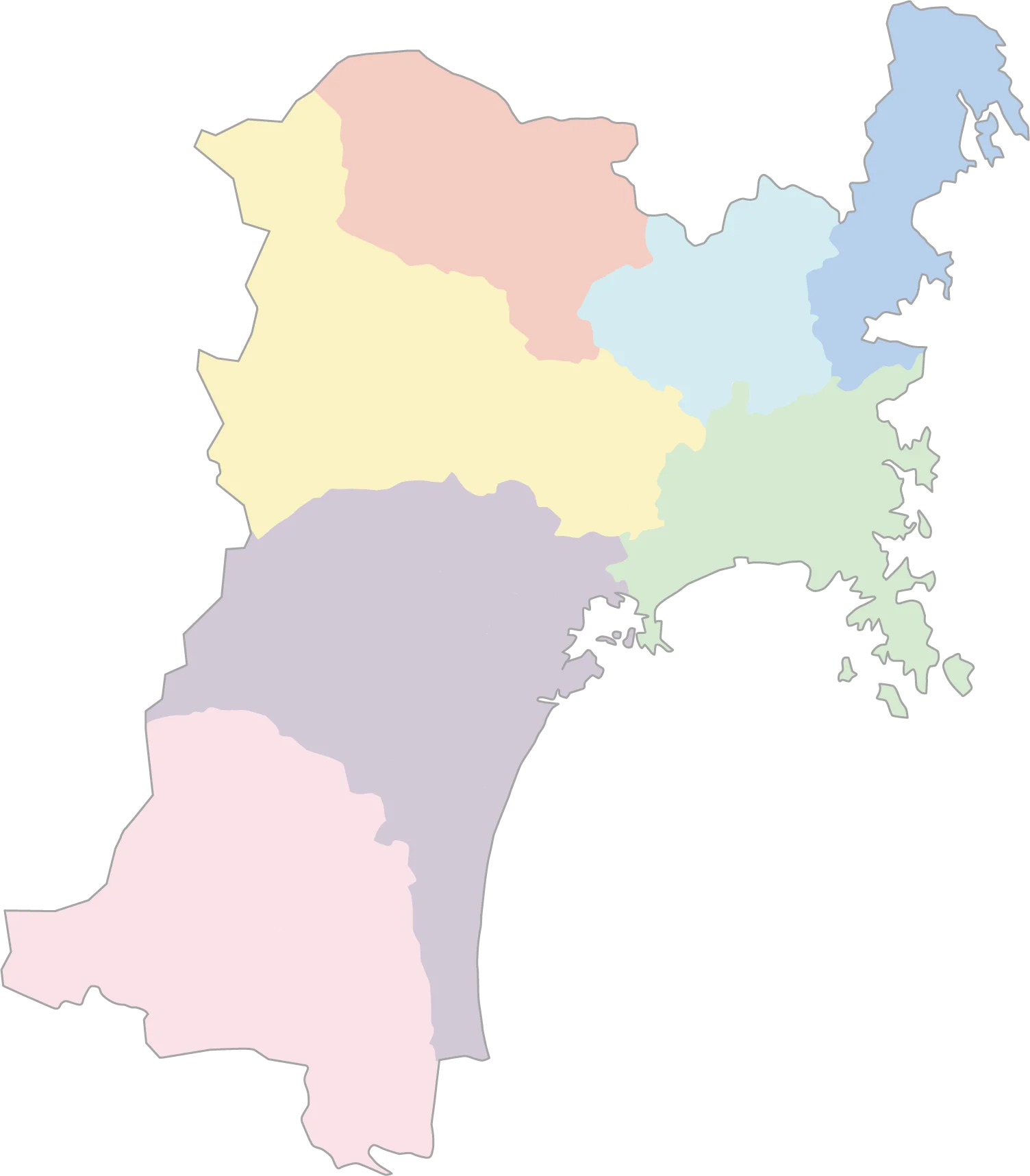 宮城県地図
